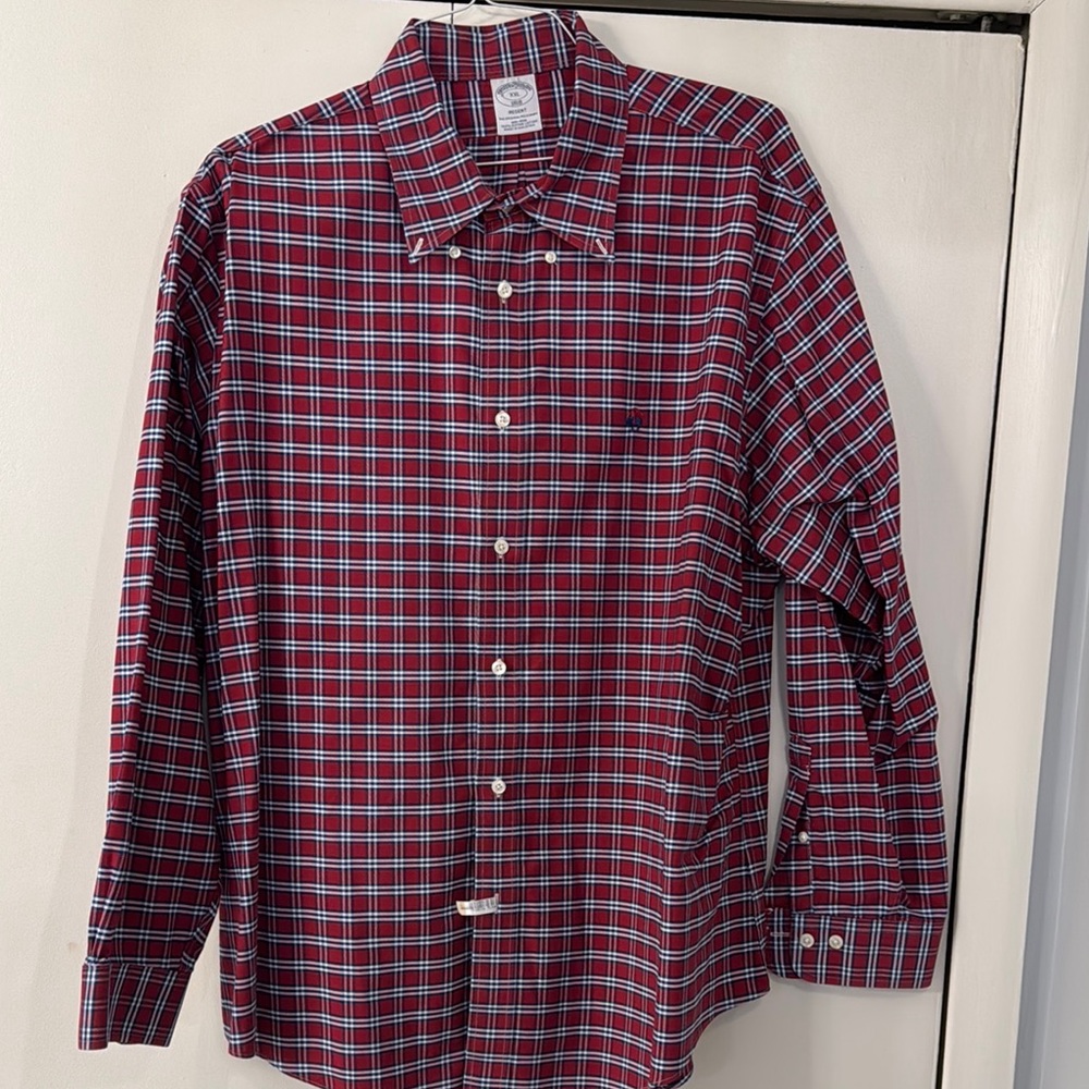 Men's Red Plaid Shirt